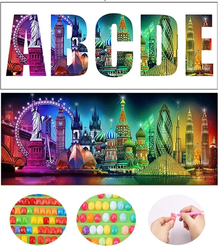 Nombre foto Pintura de diamante personalizada 5D DIY Foto personalizada Taladro completo Letra personalizada Bordado de diamantes Mosaico Regalos