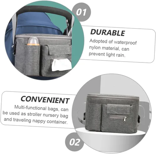 Miniatura 3 de Toddmomy Bolsa de viaje para mamá, bolsa de viaje para mamá, bolsa de viaje mochila de viaje, bolso de mano, bolso grande para cochecito, bolsa