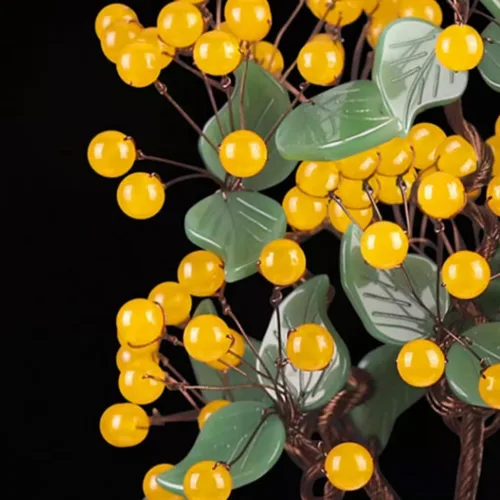 Miniatura 6 de Maceta para árbol falso, cristal de jade, sala de estar, decoración del hogar, jade creativo, bonsái, manualidades, tallado de jade, gabinete