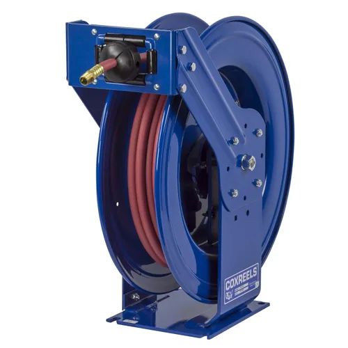Miniatura 13 de Coxreels TSHL-N-650 Carrete de manguera con resorte de trabajo pesado Supreme Duty para aire/agua/aceite: 1" I.D., capacidad de manguera de 50