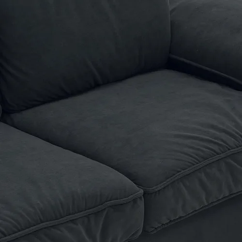 Miniatura 3 de Sofá de terciopelo de 79 pulgadas, cómodo sofá de asiento profundo con bobinas de bolsillo, futón de almacenamiento de 2 plazas para espacios