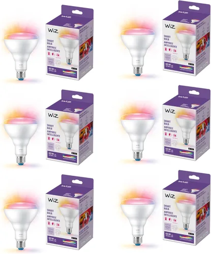 Miniatura 10 de WiZ - Bombilla inteligente LED BR30 de 65 W a color, paquete de 1, E26, para interiores, se conecta a tu Wi-Fi existente, controla con voz