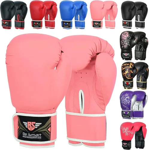 Miniatura 9 de Guantes de boxeo para niños Be Smart de 4 a 12 años, 4oz 6oz, guantes de entrenamiento para niños, guantes de boxeo juvenil, guantes