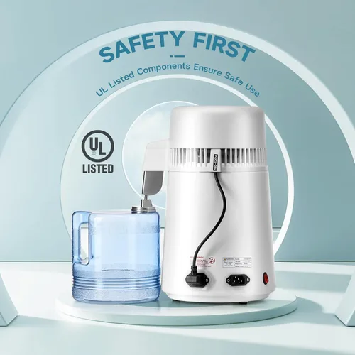 Miniatura 5 de CO-Z Fabricante de Agua Destilada, Destilador de Agua de 1 Galón, Máquina Destiladora de Agua de 4L para Encimera Doméstica, Purificador de Agua