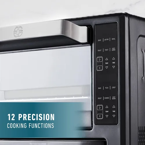 Miniatura 4 de Calphalon Performance - Combinación de horno tostador y freidora de aire 12 en 1 con cajón para pizza de 12" de doble zona, controles digitales