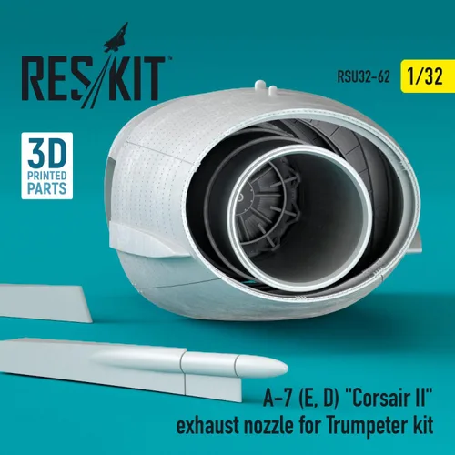 Miniatura 2 de Reskit RSU32-0062 1/32 A-7 (E, D) Boquilla de escape Corsair II para kit de trompetista