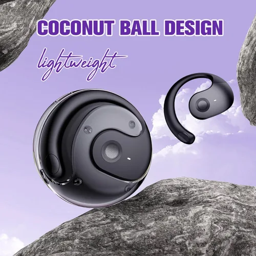Miniatura 5 de Auriculares inalámbricos con Bluetooth para colgar en el oído, conducción ósea de aire, auriculares abiertos de oído abierto OWS, auriculares Púrpura