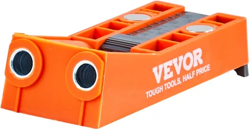 Miniatura 4 de VEVOR Plantilla de agujero de bolsillo, sistema de plantilla mini para agujeros de bolsillo de 56 piezas con abrazadera en C de 9 pulgadas, broca