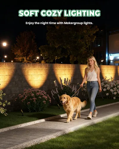 Miniatura 2 de Luz de paisaje de latón de bajo voltaje, foco sólido para exteriores con bombilla LED MR16 reemplazable de 5 W, 2700 K blanco cálido, iluminación