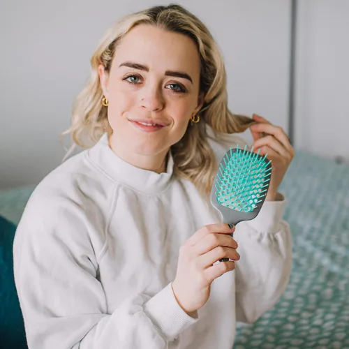 Miniatura 9 de FHI Heat - Cepillo desenredante UNbrush para cepillado sin dolor en todo tipo de cabello, húmedo o seco, cerdas antiestáticas DuoFlex duraderas
