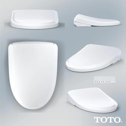 Miniatura 7 de TOTO® WASHLET®+ S7 - Asiento electrónico de inodoro con bidé con limpieza de varilla EWATER+® y taza clásica, alargado, color blanco algodón