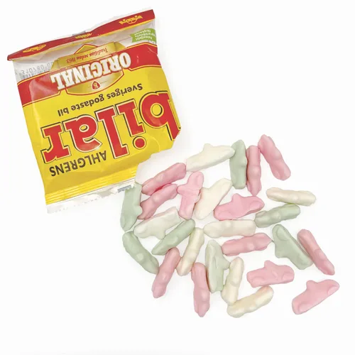 Miniatura 3 de 100 bolsas de aperitivos x 1.06 oz de Ahlgrens Bilar Original - Sueco - Masticable - Malvavisco - Autos - Caramelos - Dulces