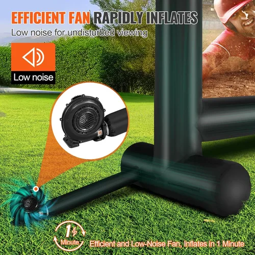 Miniatura 3 de VEVOR Pantalla de cine inflable, pantalla de proyector inflable de 16 pies para exteriores con soplador y bolsa de transporte, proyección