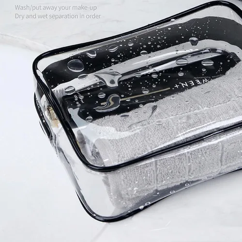 Miniatura 5 de Bolsas de cosméticos transparentes para mujeres y hombres, bolsas de aseo impermeables, bolsas de maquillaje de PVC, estuche organizador