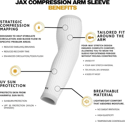 Miniatura 19 de Jax Baseball Arm Sleeves - Youth and Adult