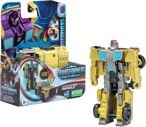 Miniatura 4 de Transformers Toys EarthSpark - Figura de acción de 1 paso, cambiador de giro de 4 pulgadas, juguetes robot para edades de 6 años en adelante