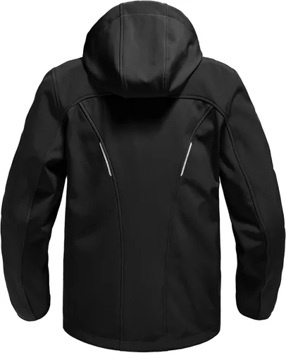 Miniatura 2 de Rdruko Chaqueta Softshell para hombre, con cremallera completa, impermeable, senderismo, escalada, con capucha