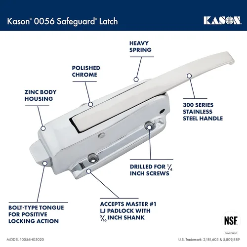Miniatura 4 de Kason 0056 Pestillo Safeguard® (10056H05020)