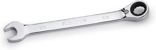 Miniatura 7 de FLZOSPER Llave de engranajes reversible SAE de 1/2 pulgada, llave combinada de trinquete reversible de 72 dientes