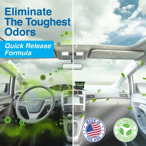 Miniatura 2 de Biocide Systems Auto Shocker - Eliminador de olores fuerte para automóvil, eliminador de olores ClO2 ecológico para olores duros en interiores