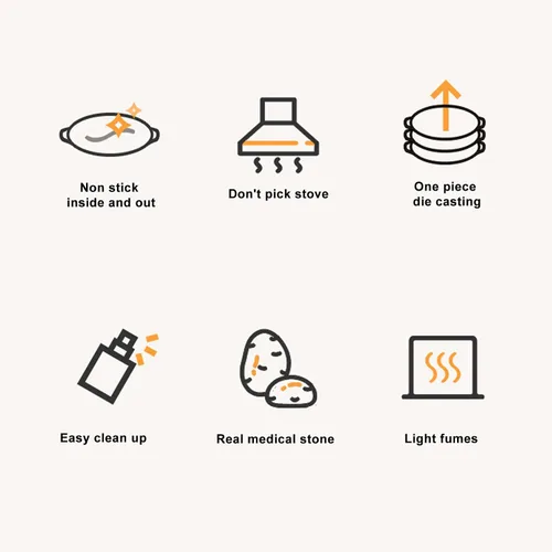 Miniatura 7 de Comales para tortillas, placa de barbacoa, parrilla coreana de barbacoa antiadherente circular sartén, aleación de aluminio Comales para tortillas