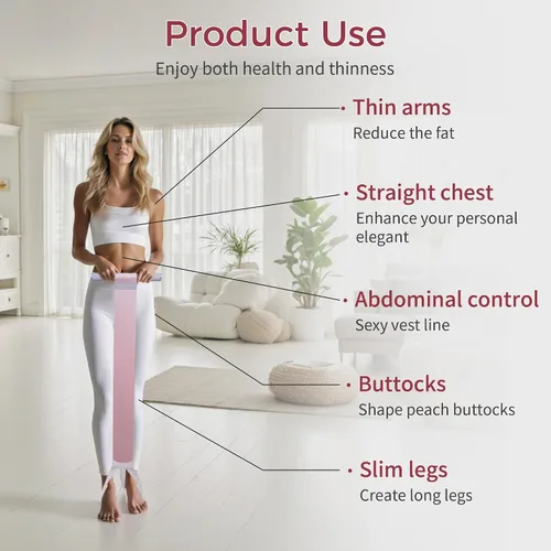 Miniatura 6 de Resistance Bands for Women Men - Non-Slip Exercise Bands for Glutes, Legs, Arms & Full Body Workout, Home Gym Strength Training, Physical Therapy