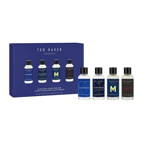 Ted Baker Mini Colonia Set de Regalo para Él Mini Eau de Toilette: Skinwear, Skinwear Edición Limitada, M, X2O, Colección de Fragancias para Hombre
