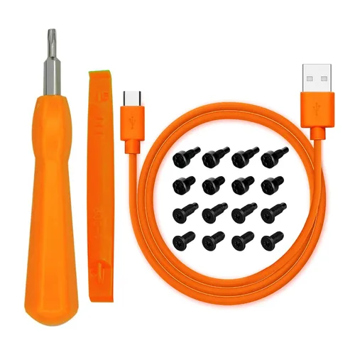 Miniatura 7 de Juego de puntas de destornillador Ring de repuesto azul y 20 tornillos para timbre T6 T15 y cable cargador de carga para timbre con video