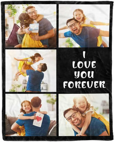 Miniatura 11 de D-Story Manta de fotos personalizada, manta de foto personalizada para disfraz, primera manta de microforro polar ultra suave, manta de cama de 40 x
