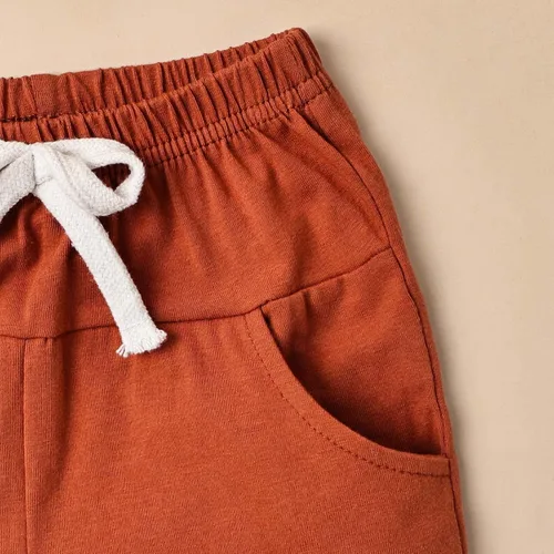 Miniatura 9 de Ropa para bebé niño pequeño, trajes de verano de manga corta, camiseta de retazos y pantalón con bolsillo, conjunto de 2 piezas, 12 meses a 4 años