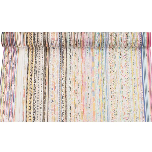 Miniatura 4 de Juego de 100 rollos de cinta washi de papel de aluminio dorado delgada cinta adhesiva decorativa de 0.118 in de ancho para álbumes de recortes