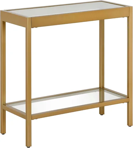 Miniatura 10 de Henn&Hart Mesa de centro rectangular rectangular de 45 pulgadas de ancho en bronce ennegrecido, mesas de centro rectangulares modernas para sala
