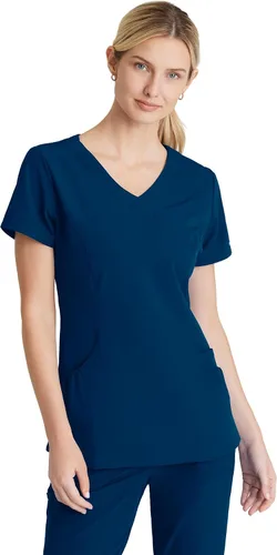 Miniatura 9 de BARCO Skechers Vitality Charge - Camiseta médica con cuello en V, tela sostenible para mujer