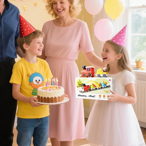 Miniatura 9 de Juego de tren eléctrico para niños pequeños, juguetes de tren con luces, sonido musical realista, espray de vapor, señal de tráfico, conexión