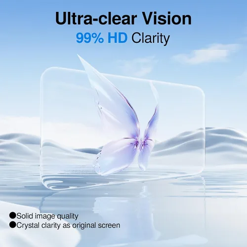 Miniatura 7 de SMARTDEVIL Paquete de 2+2 protectores de pantalla transparente HD para iPhone 17 Pro Max con 2 protectores de lente de cámara, vidrio templado 9H