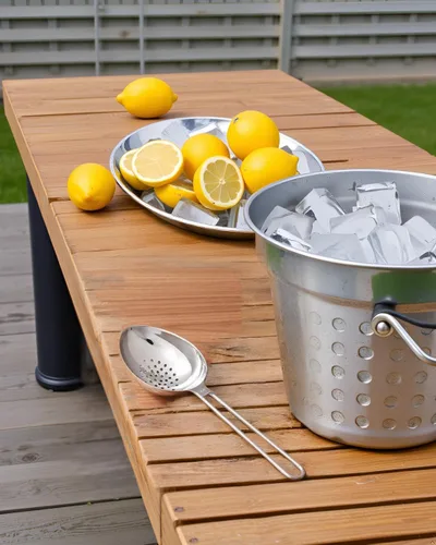 Miniatura 3 de Cuchara de hielo resistente con orificios de drenaje, mango de bucle largo, cucharas de fácil agarre para hielo, frutas, coberturas