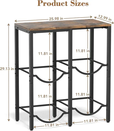 Miniatura 6 de VINAEMO Soporte para Jarra de Agua de 5 Galones, Soporte para Jarra de Agua de 3 Niveles con Tablero de Madera Extendido, Soporte de Almacenamiento