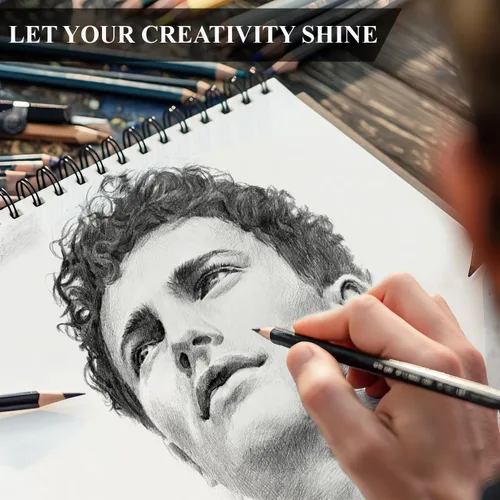 Miniatura 7 de Yagol Cuaderno de bocetos de 9 x 12 pulgadas, 100 hojas de 68 libras/100 GSM, bloc de bocetos con papel de arte encuadernado en espiral para dibujar