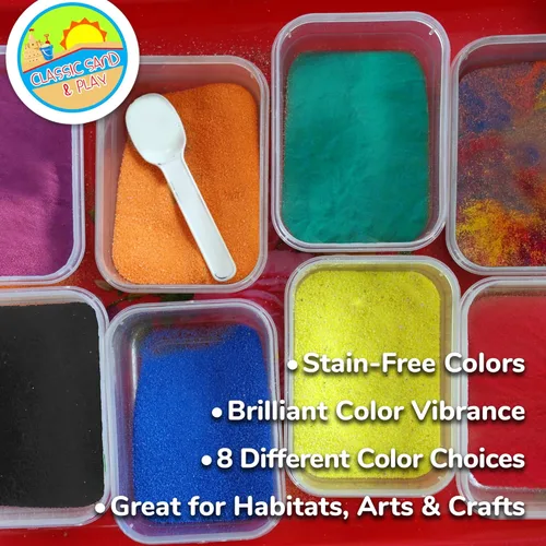 Miniatura 7 de Arena clásica de color negro Sand and Play, bolsa de 20 libras, natural y no tóxica, divertida húmeda y seca en interiores y exteriores, caja