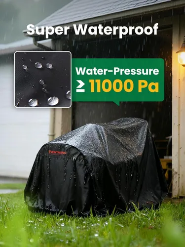 Miniatura 4 de Cubierta para cortacésped de montar, Eventronic 54" Cubierta para tractor cortacésped de montar Impermeable Resistente Duradera