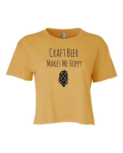 Miniatura 27 de I Wonder If Bourbon Thinks About Me Too, Cute Women's Screen Printed Crop Tee, Shirts With Sayings, Heather Gray or Gold (L, Gold)