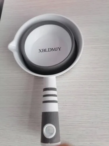 Miniatura 3 de Cucharón de agua, cuchara de baño plegable, cuchara de agua de plástico para viajes, tabo, utilizado en cocina, jardín, baño (gris)