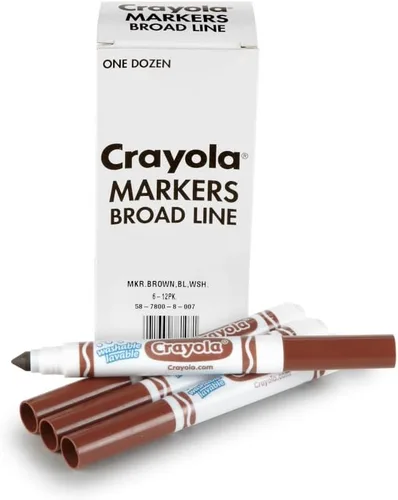 Miniatura 12 de 12 marcadores de punta gruesa lavables Crayola, Negro