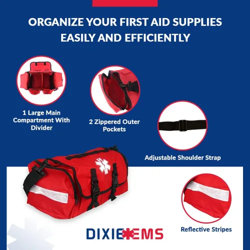 Miniatura 4 de Dixigear Bolsa de primeros auxilios para responder ante emergencias con reflectores - Rojo
