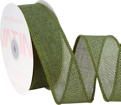 Miniatura 8 de VATIN Cinta de Arpillera con Alambre Azul Bebé de 1-1/2 pulgadas X 10 Yardas, Cinta de Tela para Manualidades para Decoraciones de Fiestas, Lazo