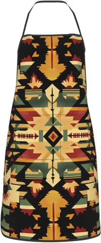 Miniatura 2 de symmetry Printed kitchen apron for housework supermarket hotel barbecue apron 28.3 * 20.4 inches