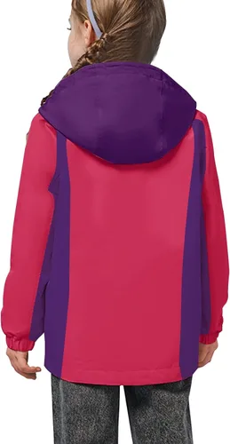 Miniatura 65 de Chaqueta de esquí impermeable para niñas, chaqueta de snowboard para exteriores, resistente al viento, con forro polar, abrigo de nieve cálido