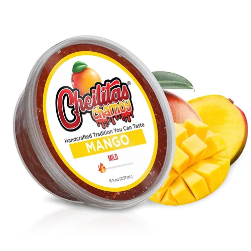 Cheilitas Chamoy Salsa de caramelo mexicano natural para bordes | Hecho a mano para bebidas, cócteles, micheladas, cerveza y más (mango)