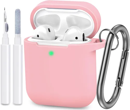 Miniatura 29 de Funda compatible con AirPods, cubierta protectora de silicona completa a prueba de polvo diseñada para Apple AirPods de 1.ª y 2.ª