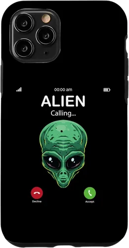 Miniatura 10 de iPhone 14 Pro Alien Is Calling Funny Alien Humor OVNI Prank Phone Call Case